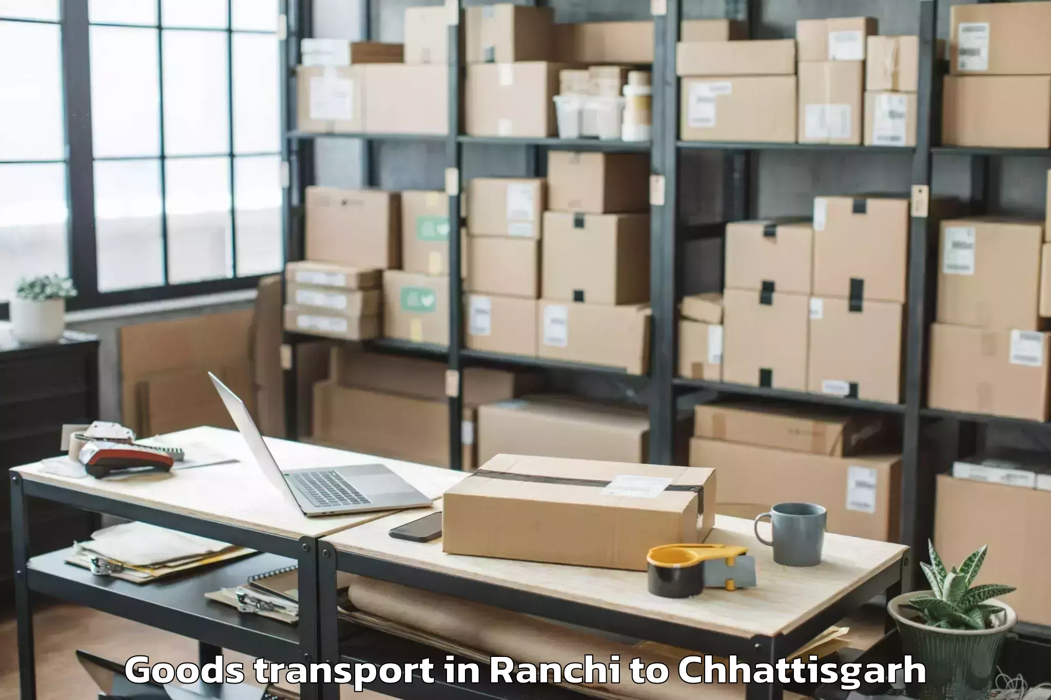 Top Ranchi to Basna Goods Transport Available